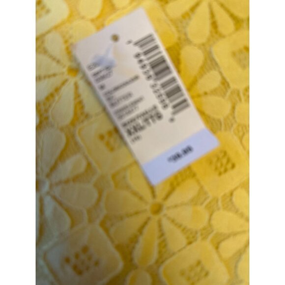 NWT Children's Place Floral Yellow Lace Overlay Short Sleeve Dress Size 16 - Picture 3 of 8